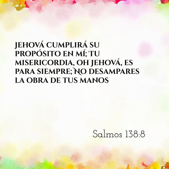 Comentario Diario #106: Salmos 138:8