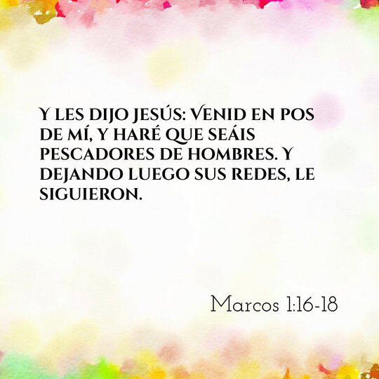 Comentario Diario #485: Marcos 1:16-18