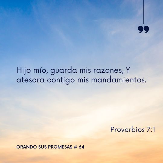 Orando la promesa #64: El tesoro de Su Palabra