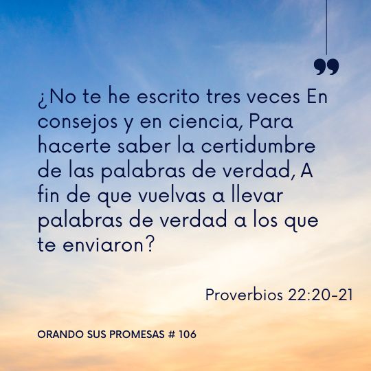 Orando la promesa #106: Cumplir el llamado de Dios