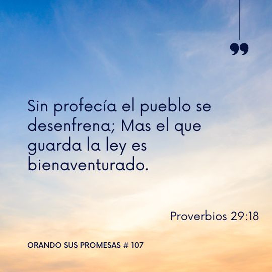 Orando la promesa #107: Mantén tus ojos en Dios