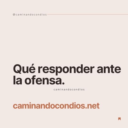 DIOS todo lo puede #134: Qué responder ante la ofensa