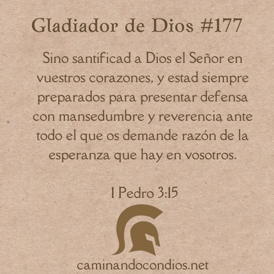 Gladiador de Dios#177: Vencer la indiferencia