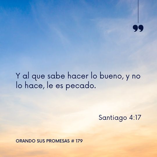 Orando la promesa #179: Manos a la obra