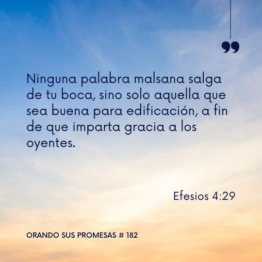 Orando la promesa #182: Hablar con Fe