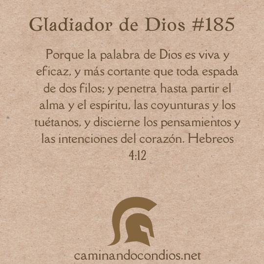 Gladiador de Dios#185: La Palabra Personal