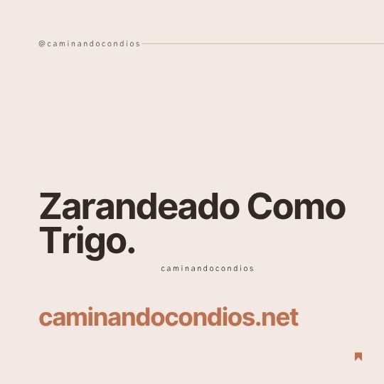 DIOS todo lo puede #184: Zarandeado Como Trigo