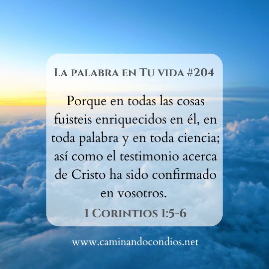 La Palabra en Tu Vida#204: Enriquecidos en Él