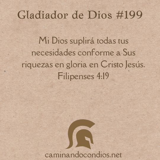 Gladiador de Dios#199: Vela siempre por tu bienestar