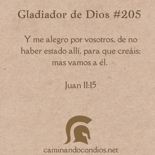 Gladiador de Dios#205: No es comprender, es creer