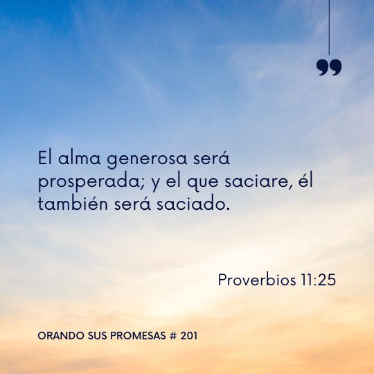 Orando la promesa #201: Una palabra alentadora