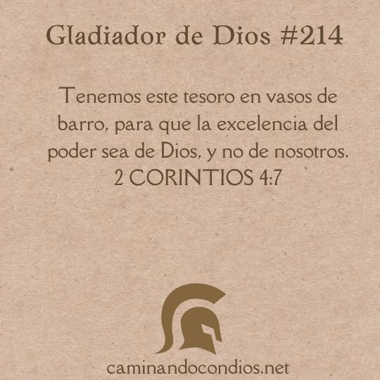 Gladiador de Dios#214: Vasos de barro