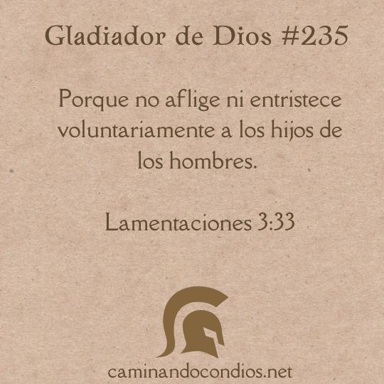 Gladiador de Dios#235: Propósito en el dolor