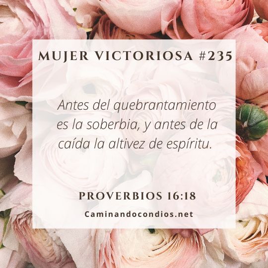 Mujer victoriosa #235: Purifica el orgullo