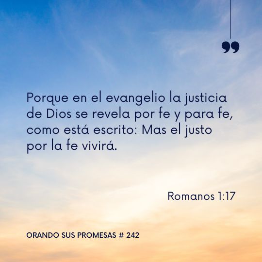 Orando la promesa #242: Un paso de fe