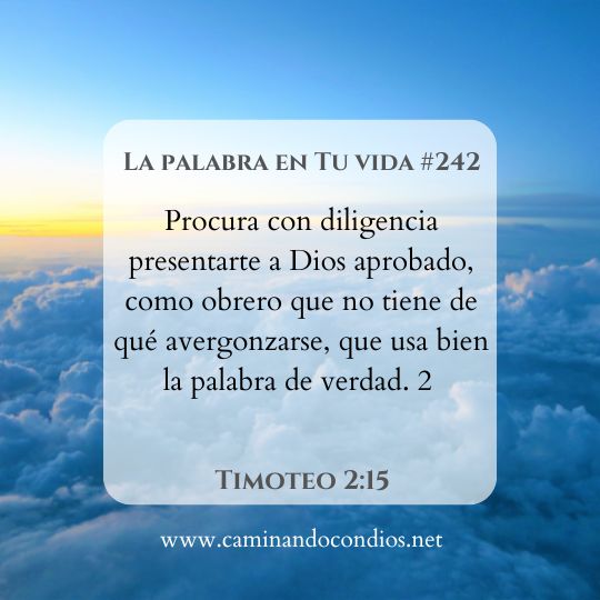 La Palabra en Tu Vida#242: Andar rectamente