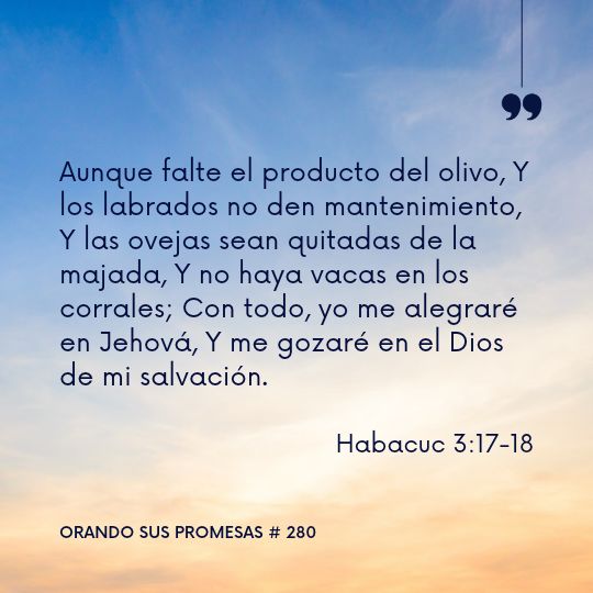 Orando la promesa #280: Paz y calma en la dificultad